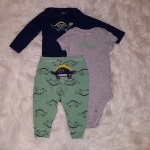 🎈Buy 1 Get 1 50%🎈Dinosaur onesie/ pant set